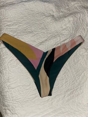 RIPCURL Women’s Bikini Bottom - Green Pink Multicolor